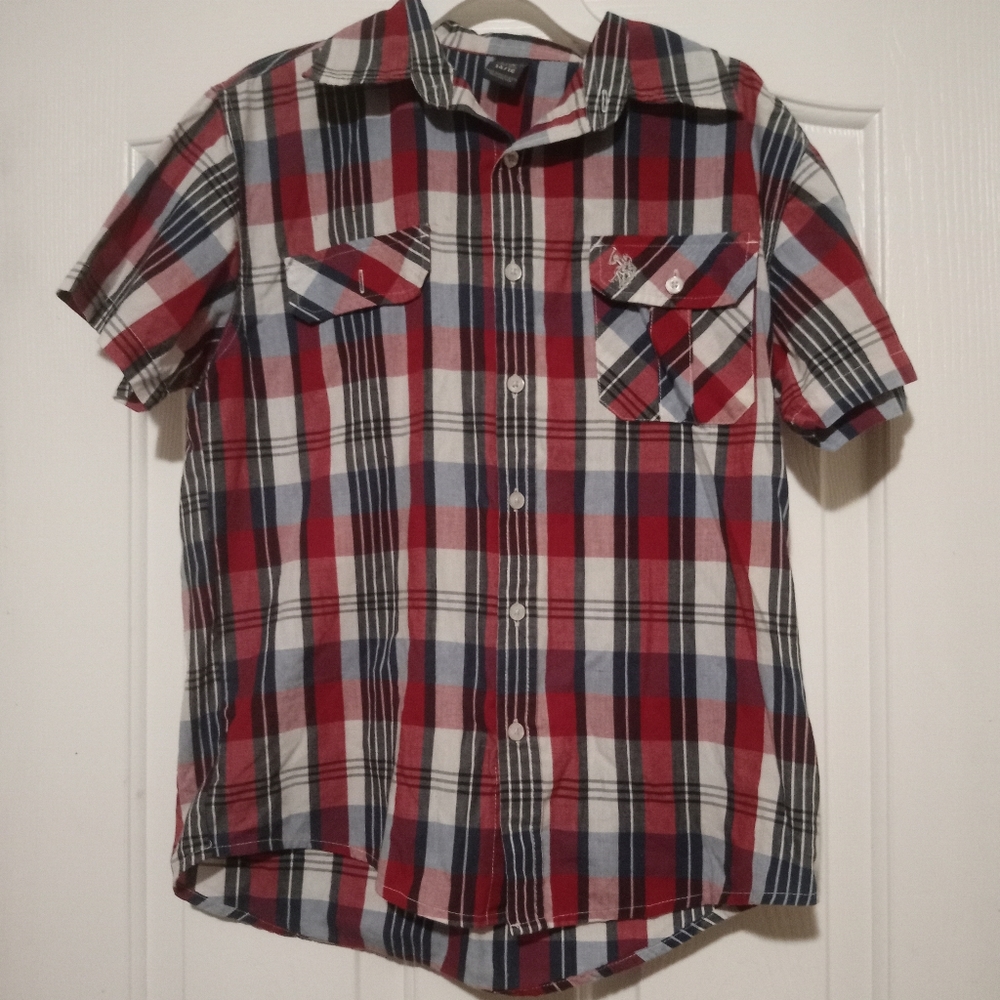 Red flannel button down